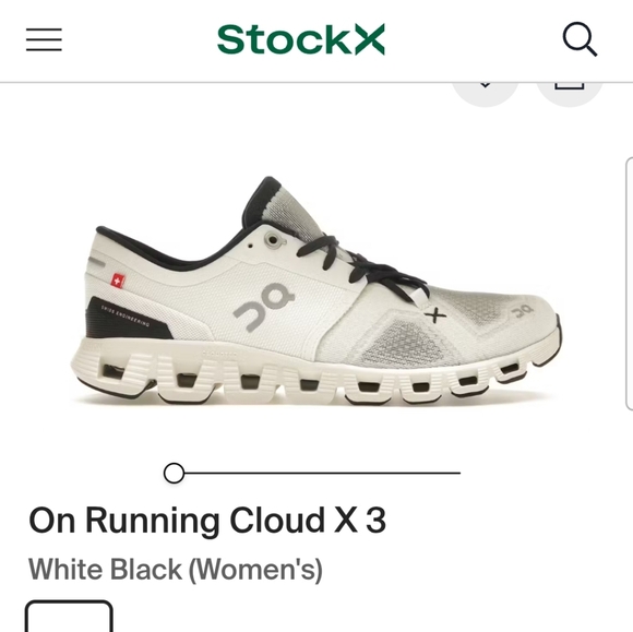 On Running White and Black Sneakers - Picture 8 of 9